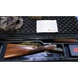 Brand new cased Fabarm Beta Classic 20 bore side by side ejector shotgun with 28 1/4 inch multi-