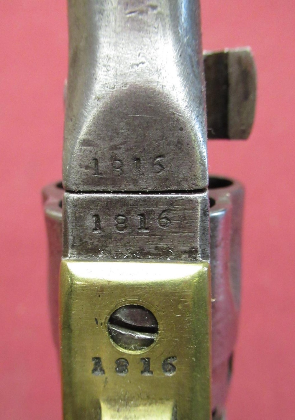 A rare Metropolitan Arms Company .36 cal police model 5 shot single action percussion revolver - Image 3 of 3