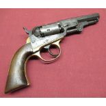 J. M. Cooper 5 shot percussion pocket 2nd model revolver, .31 cal double action, 4" octagonal barrel