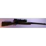 Browning made in Japan model 1885 .45-70 under lever action rifle with 27" octagonal barrel,