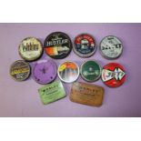 Collection of collectable .22 air rifle tins, some containing pellets, including Webley .22