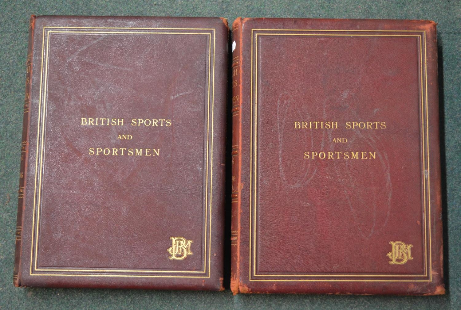 Two bound volumes of British Sports and Sportsmen, part 1 (730/1000) and 2 from 1911