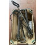 Three vintage stirrup pumps