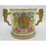 Coronation of King Geo. V and Queen Elizabeth loving cup by Paragon, ltd. ed. 26/500 dated 1947,