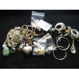 Collection of of sterling silver earrings and necklaces, 4.16ozt