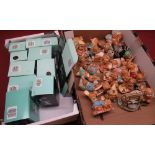 Ten boxed Pendelfin Family Circle rabbits, a collection of twenty seven Pendelfin and other rabbit