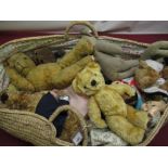 Merrythough teddy bear, Russ teddy bear in a sailor outfit, British Airways bear and a collection of