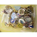 Selection of various miscellaneous pin and other badges including Phoenix Suns, University of