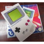 Boxed 1990's Nintendo Gameboy Basic set, with Tetris and New Chessmaster games, boxed and with