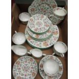 Minton "Haddon Hall" thirty eight piece dinner and tea service comprising of dinner plates, side