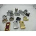 Collection of Ronson lighters inc. Varaflame, Adonis, Vanstan, Cadet, Whirlwind, Varaflame