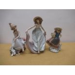 Lladro figure "May Dance", blue makers mark to the base, impresses no.5662, H22.5cm (fingers A/f),