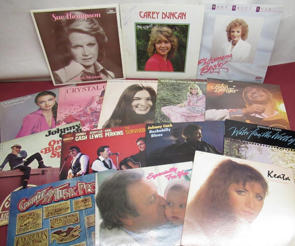 Jennie Bond Collection - Large collection of approximately 220 vinyl records, predominantly