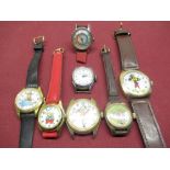 Quartz and mechanical childrens watches incl. Timex, Space Patrol, etc