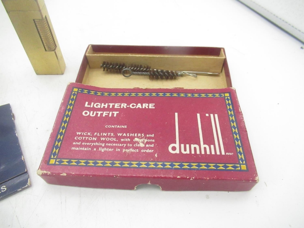 Dunhill 70 lighter, 2 Dunhill Rollagass lighters, incomplete Dunhill lighter care outfit and a - Image 2 of 13