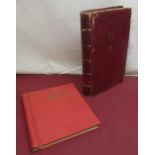 Ann Widdecombe Collection - Waterlow & Sons Limited red leather account book, with five raised