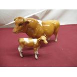 Beswick Gurnsey ball "CH. Sabrina's Sir Richmond 14th" model no. 1451, makers mark to the base,