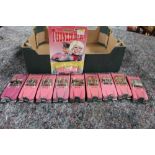 Collection of Dinky Thunderbird Lady Penelope Cars in various conditions, with 16 Lady Penelope