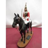Beswick Connoisseur model "Lifeguard" on oval hardwood plinth with title plaque H37cm
