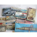 Owain Wyn Evans Collection - Collection of ship model kits, various manufacturers and scales.