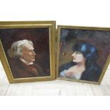 C.W. Waller (British, early C20th); 'Henry Irving, the Famous Actor', oil on canvas, signed and