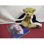 Jennie Bond Collection - Deans Rag Book Company Ltd. Golden Jubilee Bear in golden mohair, with