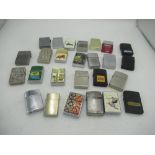 Collection of Zippo style lighters(26)