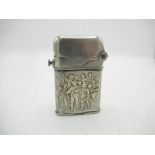 Thorens 935 silver banded lighter of "The Nights Watch" by Rembrandt