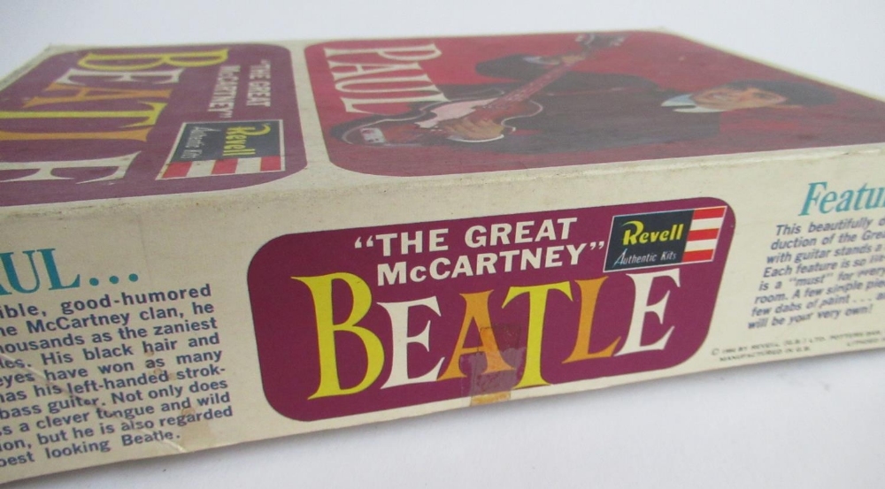 Owain Wyn Evans Collection - Unbuilt vintage Revell model kit of Paul McCartney from 1964, all parts - Image 3 of 3