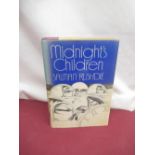 Jennie Bond Collection - Salman Rushdie, Midnights Children, 1st Edition, hardcover, with dust