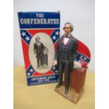 McCormick Distilling Co "Jefferson Davis 1808-1889" Ltd Ed American porcelain bourbon bottle in