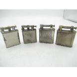 Four Dunhill double wheel lighters