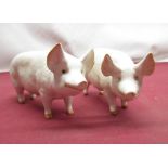 Beswick Boar CH "Wall Champion Boy 53" model number 1453A 7.5cm and Beswick CH "Wall Queen 40th"