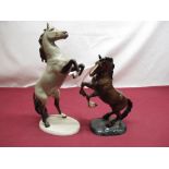 Beswick Welsh Cob (rearing second version) impressed makers mark and 1014 H25.5cm, similar Goebel