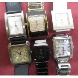 Accurist ladies quartz wrist watch on gold plated bracelet, Sekonda ladies quartz diving type