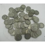 Collection of pre 1947 half crowns Geo. V and Geo. VI coins, approx 80, and Eliz. II 1965 coin