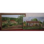 A. Liley (British, late C20th); 'Hutton-le-Hole 1992' and 'Hutton-le-Hole 1995', oil on canvas,