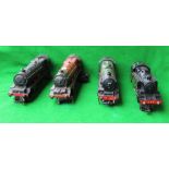 Four OO gauge steam engines including The Orion no. 45691, British Railways no. 8204, The Princess