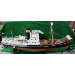 Working model of a Trawler/Pilot boat, Rau IX, complete with electric engine, approx H106cm W20cm (