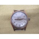 1960's Seiko hand wound wristwatch, silvered dial with applied baton hour markers and centre