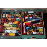 Large collection of play worn Dinky trucks, cars, toys, inc. Dinky supertoys horse box, Dinky