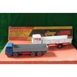 Mercedes Benz 1920 Dinky truck, a unnamed repainted 8-wheeler truck and a boxed Dinky No.754