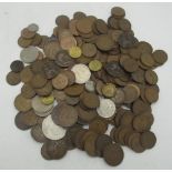 Large quantity of various GB Victorian and later mostly copper coinage, including pennies, 3 pence