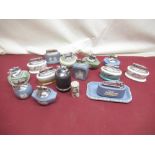 Collection of Wedgewood, Minton and other china table lighters(15)