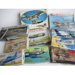 Owain Wyn Evans Collection - Fifteen aircraft model kits, various manufacturers and scales. Includes