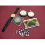 The Consort early C20th key wound pocket watch with three section Dennison case with screw off bezel