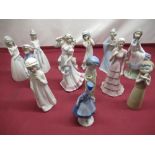 Selection of Spanish and other porcelain figures (13)