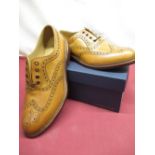 Boxed as new Loake Ashby Tan burnish Calf leather brogues with Goodyear welted soles complete with