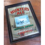 Bentley's Brewery York, Yorkshire Hunter's Ale advertising mirror, 27cm x 19cm