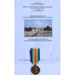 WWI casualty victory medal awarded to 408960 Pte. CEW Mason, Princess Patricia's Canadian Light